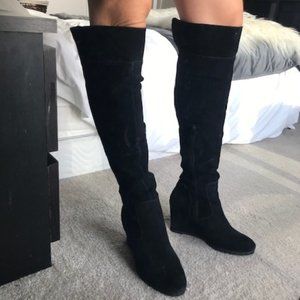 Steve Madder Over Knee High Boots Size 10 - Suede
